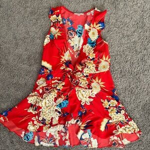 Hello Molly Red Floral Dress